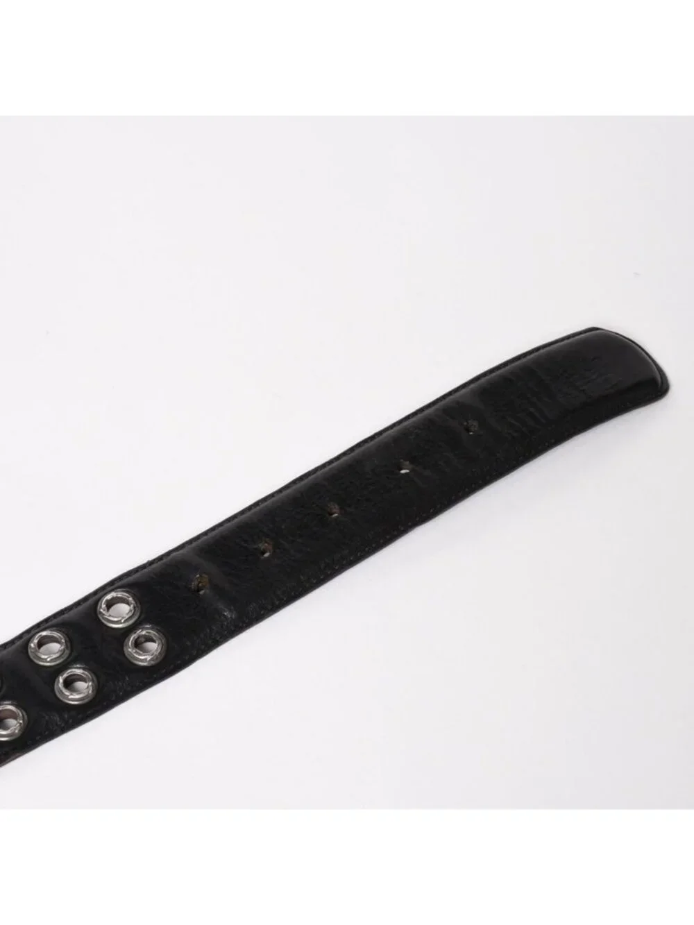 Chrome Hearts Strap Dbl Row of Grommets Double Row of 925 Sterling Silver Belt
